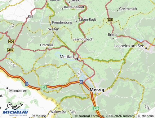Mapa MICHELIN Mettlach - ViaMichelin