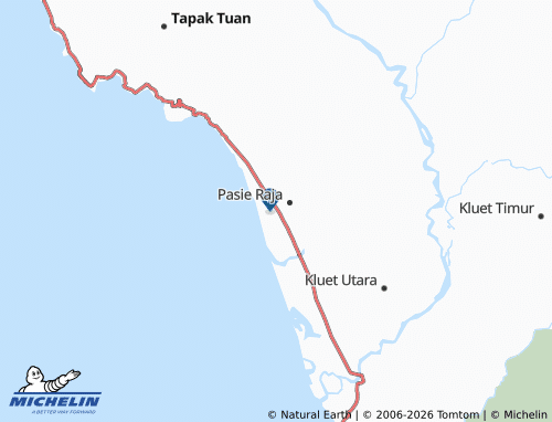 MICHELIN Teupin Gajah map - ViaMichelin