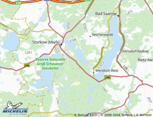 MICHELIN Hubertushöhe map - ViaMichelin