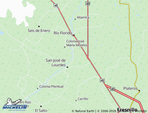 Mappa MICHELIN Colonia San Gabriel - ViaMichelin