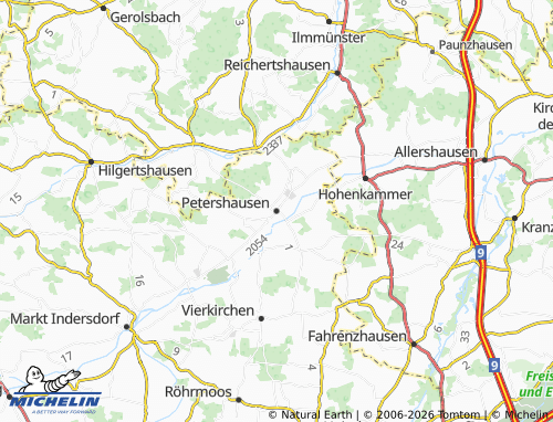 Mappa MICHELIN Petershausen - ViaMichelin