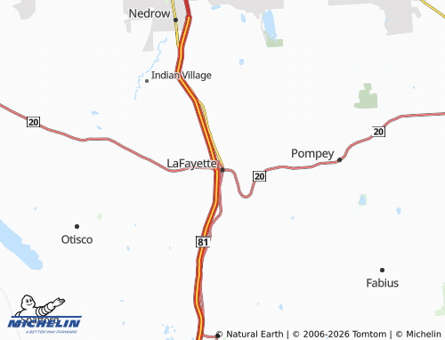 Mapa MICHELIN LaFayette - ViaMichelin
