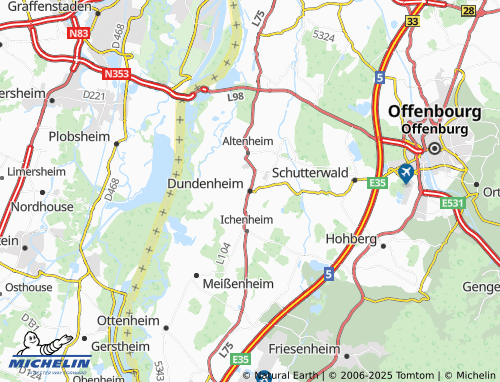 MICHELIN Dundenheim map - ViaMichelin