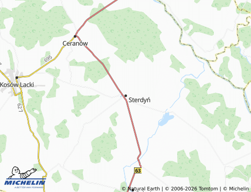 MICHELIN Sterdyń map - ViaMichelin