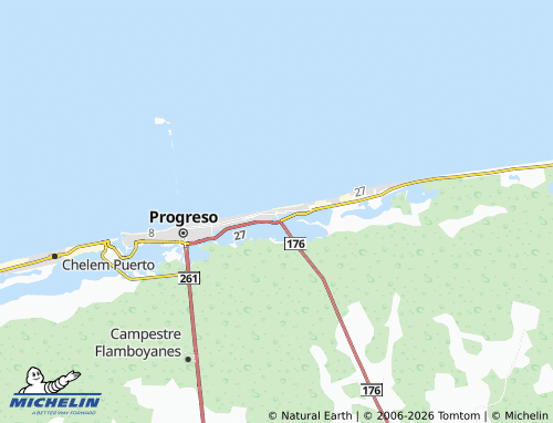 Kaart MICHELIN Chicxulub - ViaMichelin