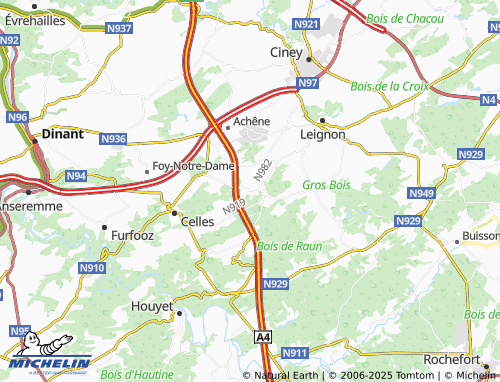 MICHELIN Conjoux map - ViaMichelin