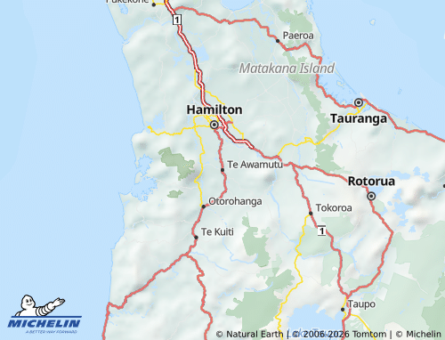 Mapa MICHELIN Waipa - ViaMichelin