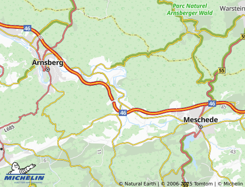 MICHELIN-Landkarte Freienohl (Sauerland) - ViaMichelin