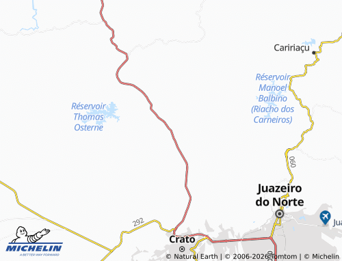 MICHELIN Ponta da Serra map - ViaMichelin