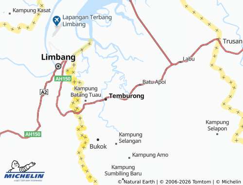 Mapa MICHELIN Kampung Peliunan - ViaMichelin