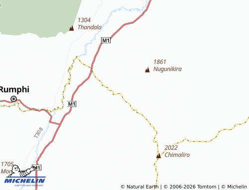 MICHELIN Mwankhunikila map - ViaMichelin