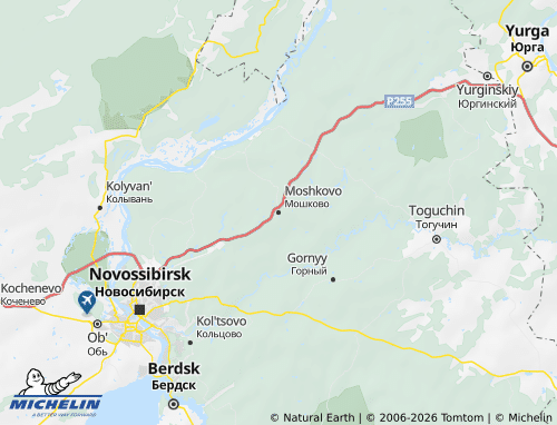 Carte MICHELIN Moshkovskiy rayon - ViaMichelin