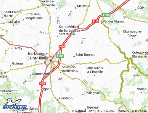 Mapa MICHELIN Saint-Bonnet - ViaMichelin