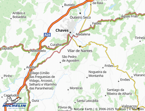 MICHELIN Samaiões map - ViaMichelin