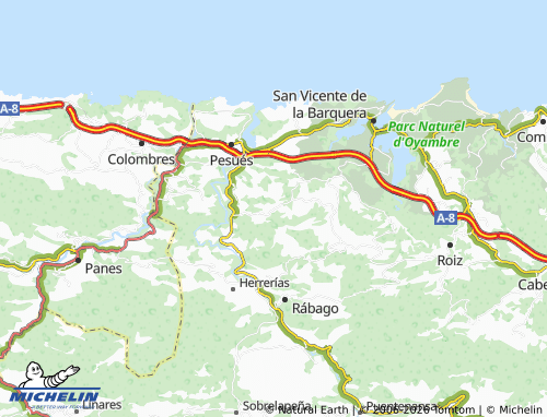 Mappa MICHELIN Abanillas - ViaMichelin
