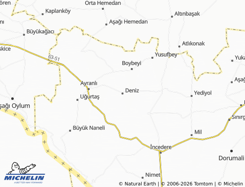MICHELIN Deniz map - ViaMichelin