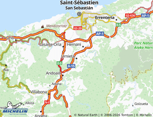 Kaart MICHELIN Urnieta - ViaMichelin