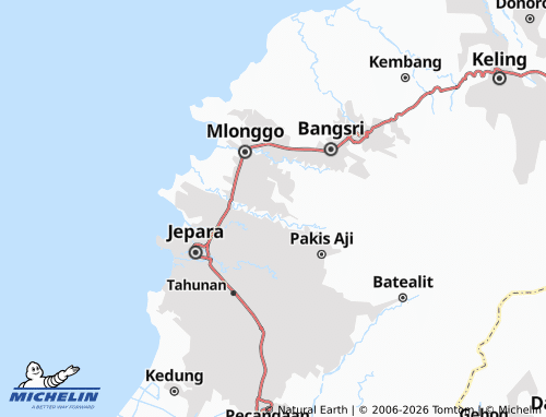 MICHELIN Suwawal Timur map - ViaMichelin
