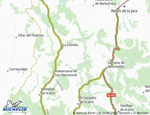 MICHELIN Fuentes map - ViaMichelin