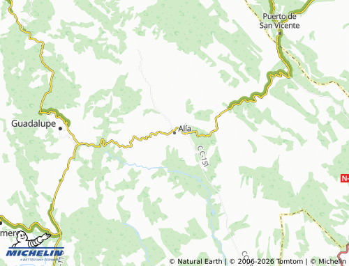 MICHELIN Alía map - ViaMichelin