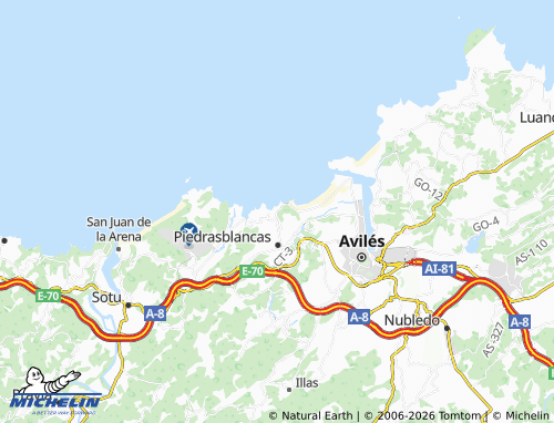 MICHELIN-Landkarte Arnao - ViaMichelin