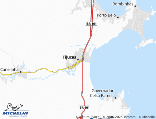Mappa MICHELIN Tijucas - ViaMichelin