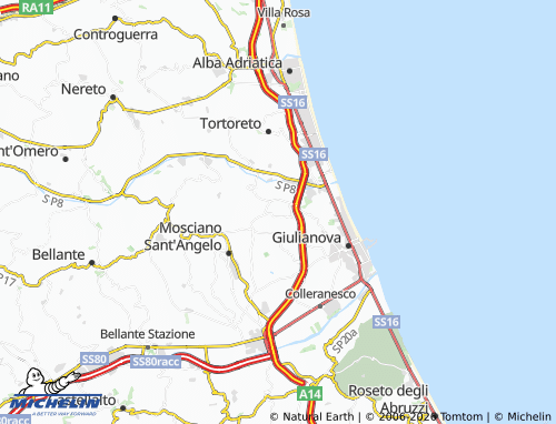 Mappa MICHELIN Montone - ViaMichelin