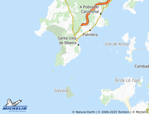 MICHELIN Castiñeiras (O Bo Pastor) map - ViaMichelin