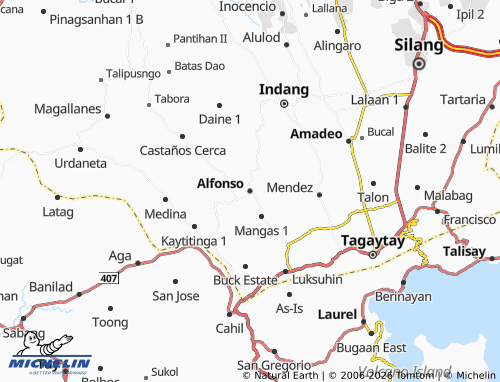 MICHELIN Alfonso map - ViaMichelin