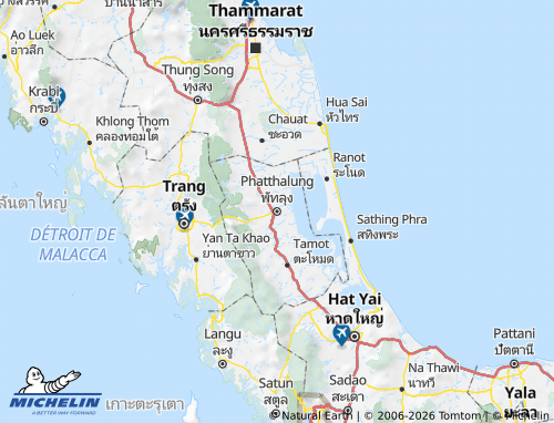 Mapa MICHELIN Changwat Phatthalung - ViaMichelin