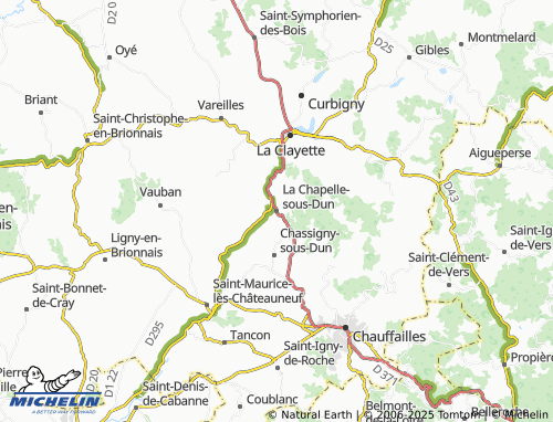 MICHELIN La Chapelle-sous-Dun map - ViaMichelin
