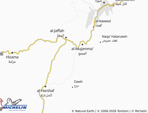 MICHELIN-Landkarte al-Waha - ViaMichelin