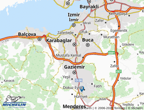 Mappa MICHELIN Peker - ViaMichelin