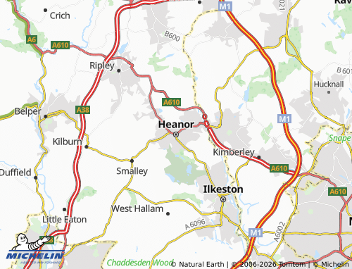 Mappa MICHELIN Heanor - ViaMichelin