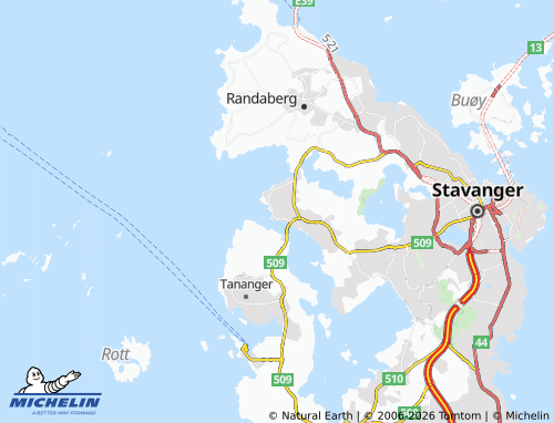 Kaart MICHELIN Kvernevik - ViaMichelin