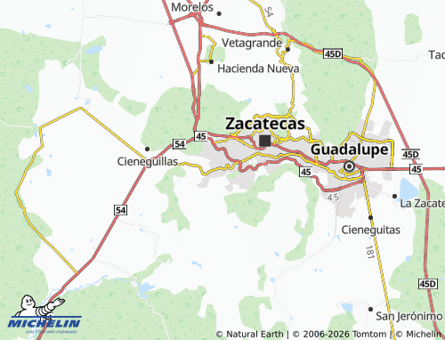 Mappa MICHELIN Camino Real - ViaMichelin