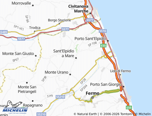 MICHELIN Sant'Elpidio a Mare map - ViaMichelin