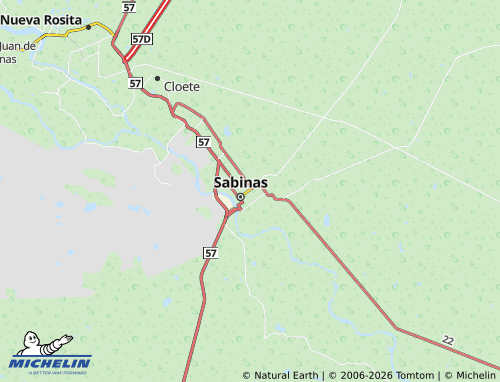 Mapa MICHELIN Centenario - ViaMichelin