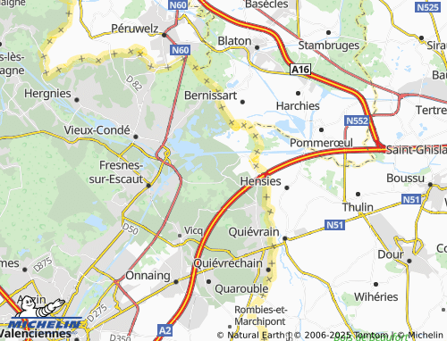 MICHELIN Thivencelle map - ViaMichelin
