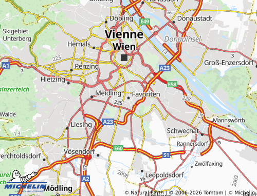 MICHELIN Favoriten map - ViaMichelin