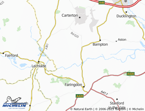 MICHELIN-Landkarte Grafton and Radcot - ViaMichelin