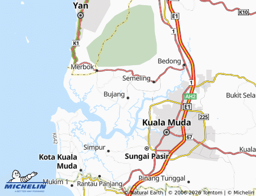 Mapa MICHELIN Bujang - ViaMichelin