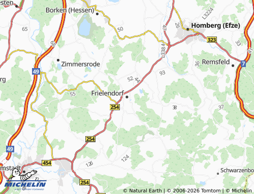 Mapa MICHELIN Frielendorf - ViaMichelin