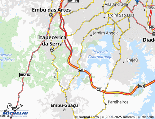 MICHELIN Vila Zélia Vila Calu map - ViaMichelin