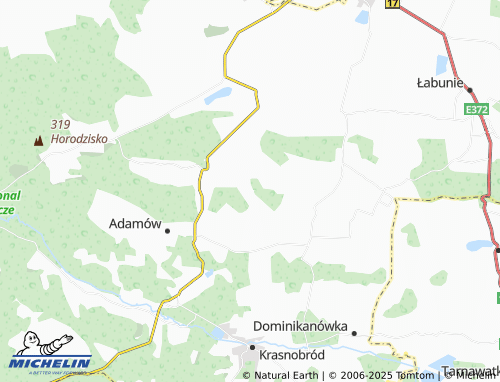 MICHELIN Czarnowoda map - ViaMichelin