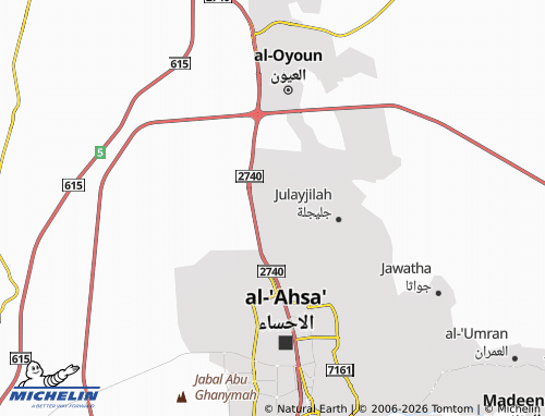 MICHELIN Al Thalith map - ViaMichelin