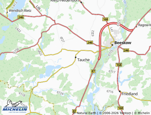 MICHELIN Tauche map - ViaMichelin