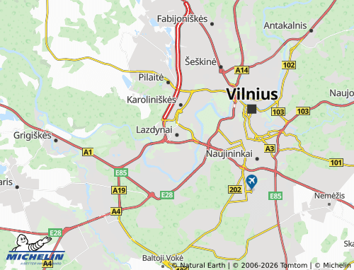 Mappa MICHELIN Lazdynai - ViaMichelin