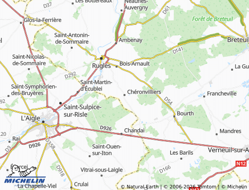 MICHELIN Chéronvilliers map - ViaMichelin