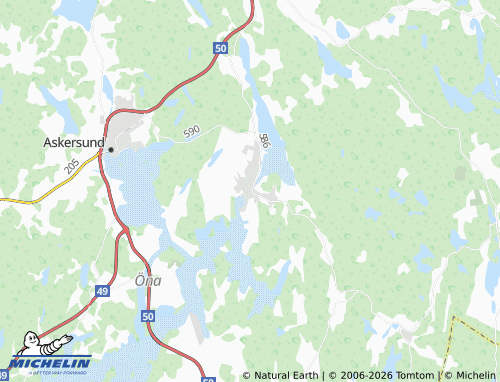 MICHELIN-Landkarte Åmmeberg - ViaMichelin
